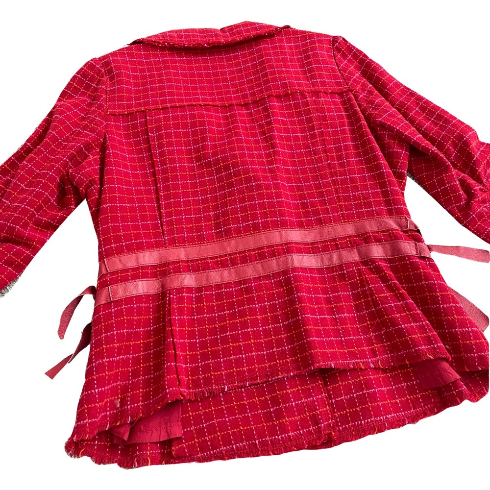 Free People Red Jacket/Blazer - size 10 - Picture 4 of 8